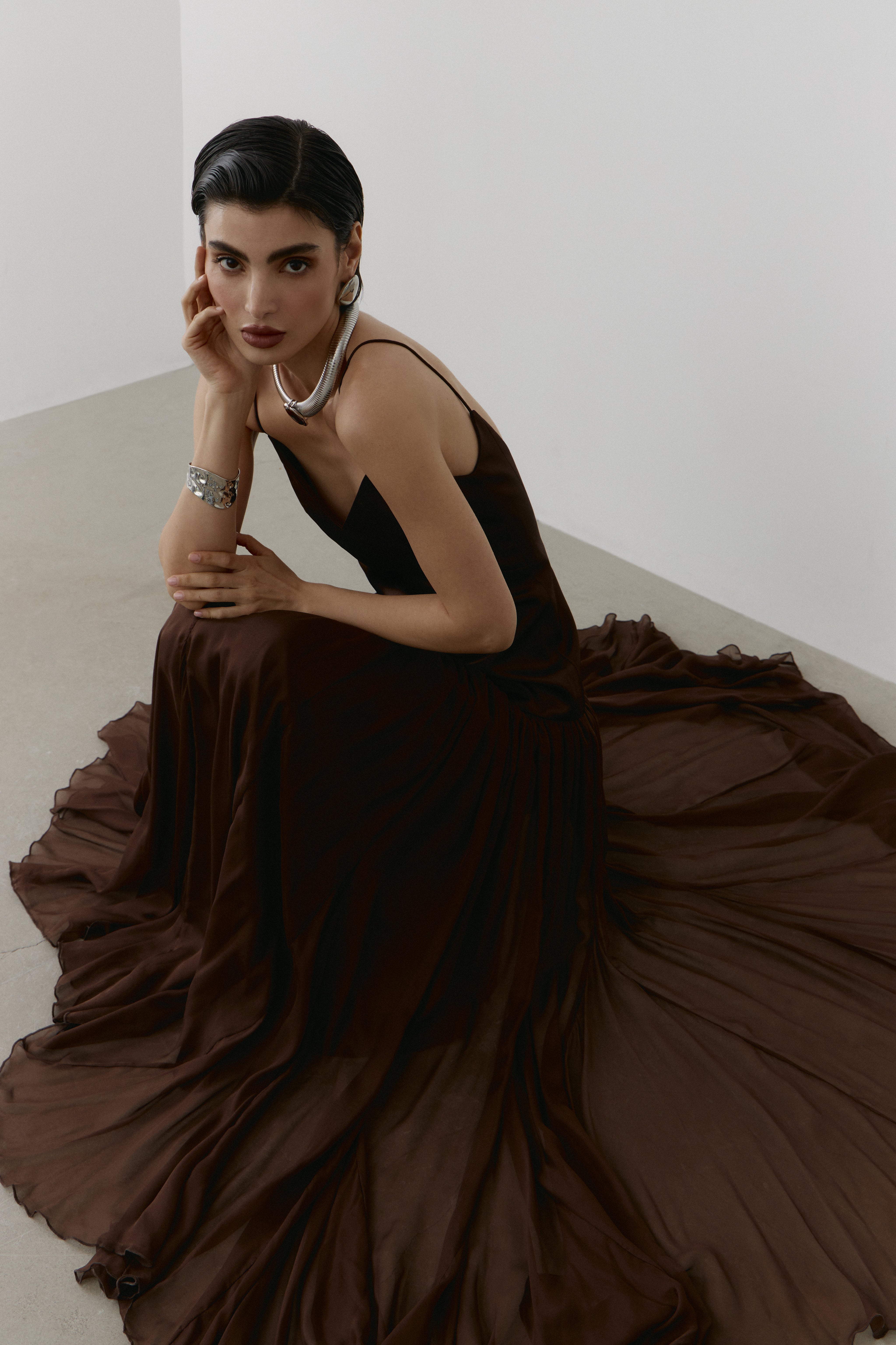 espresso brown dress Fía Dress Espresso