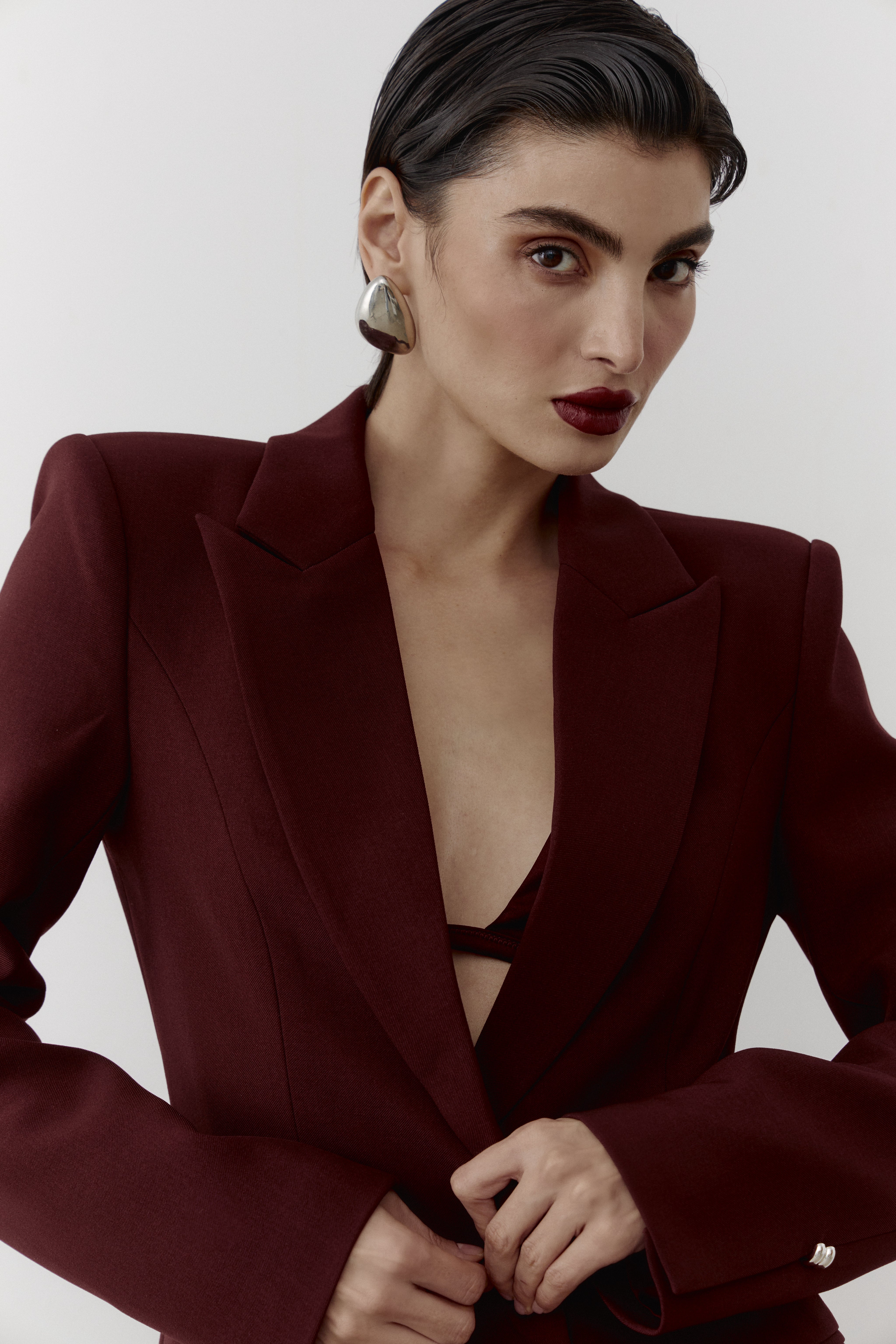 Fredi Blazer Burgundy